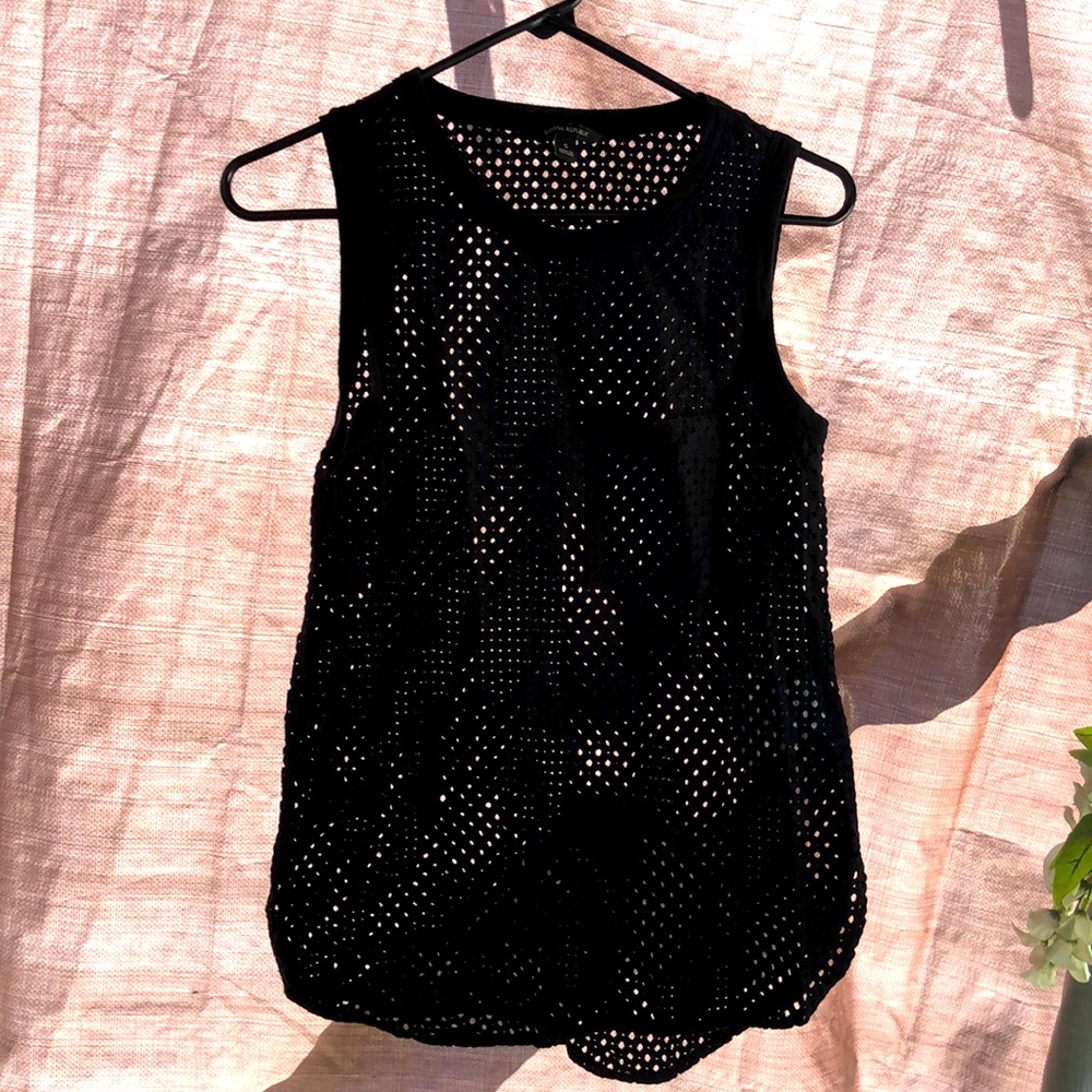 Black mesh Banana Republic tank top